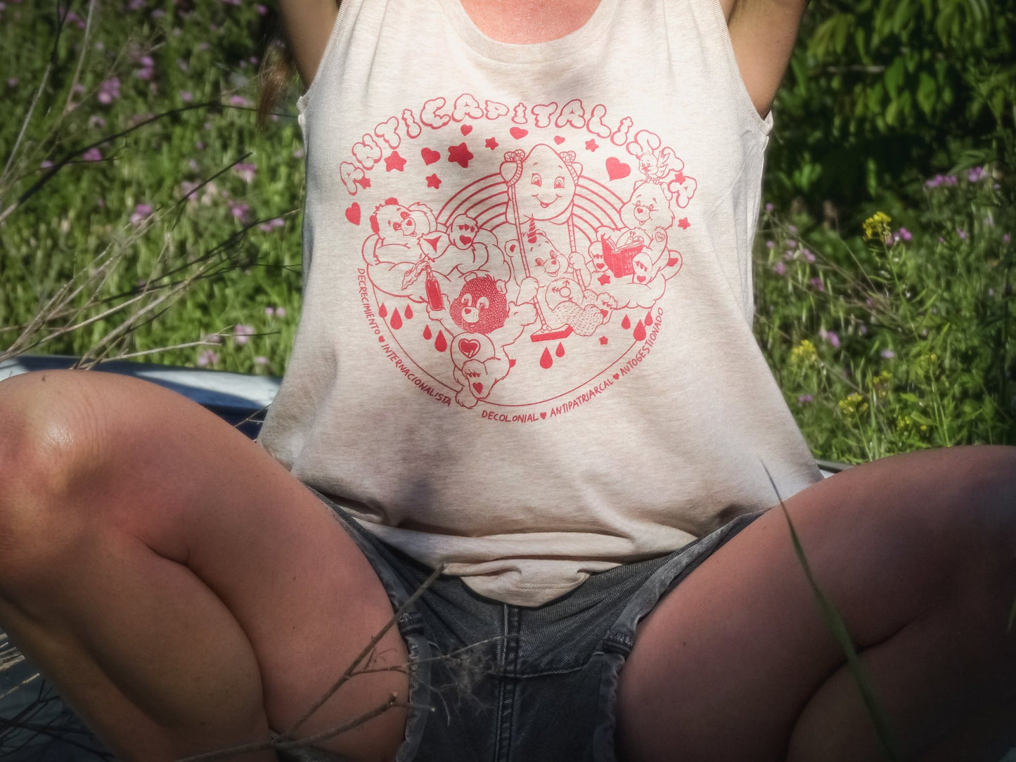 Camiseta tirantes mujer