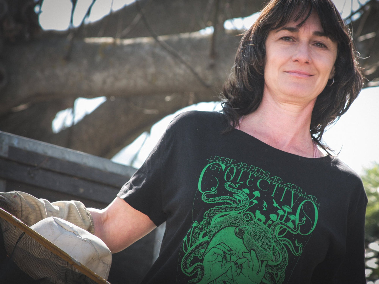 Camiseta negra algodón orgánico