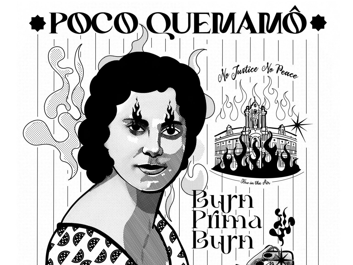 Ilustración tributo a las mujeres andaluzas anarquistas, homenaje María Silva Cruz, la Libertaria