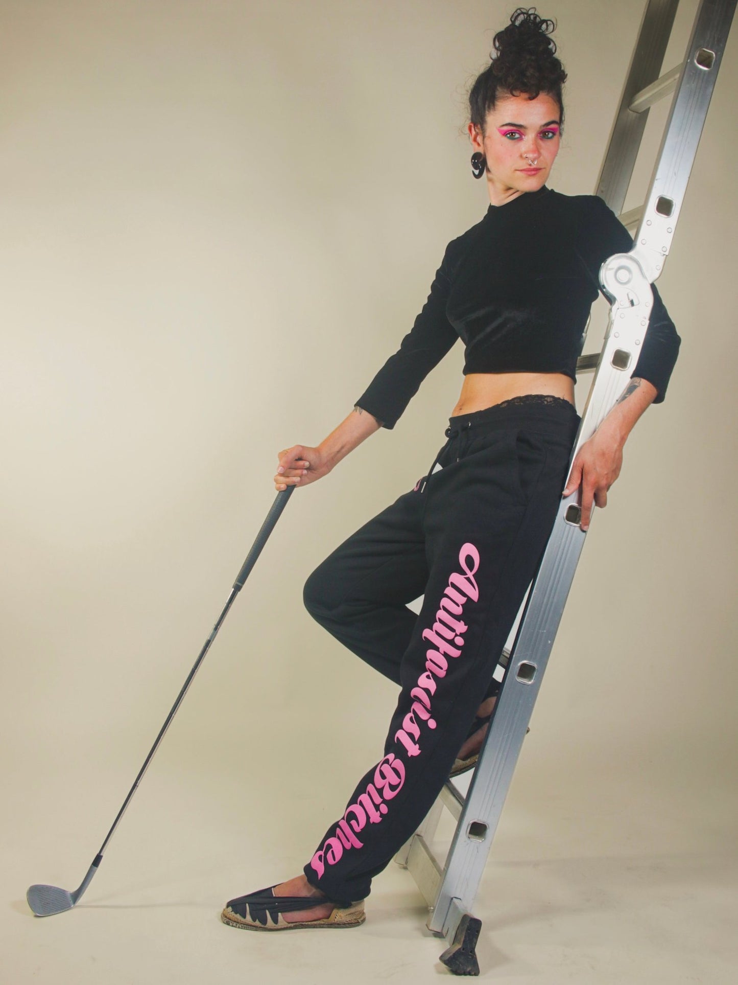Pantalón chándal negro ecológico