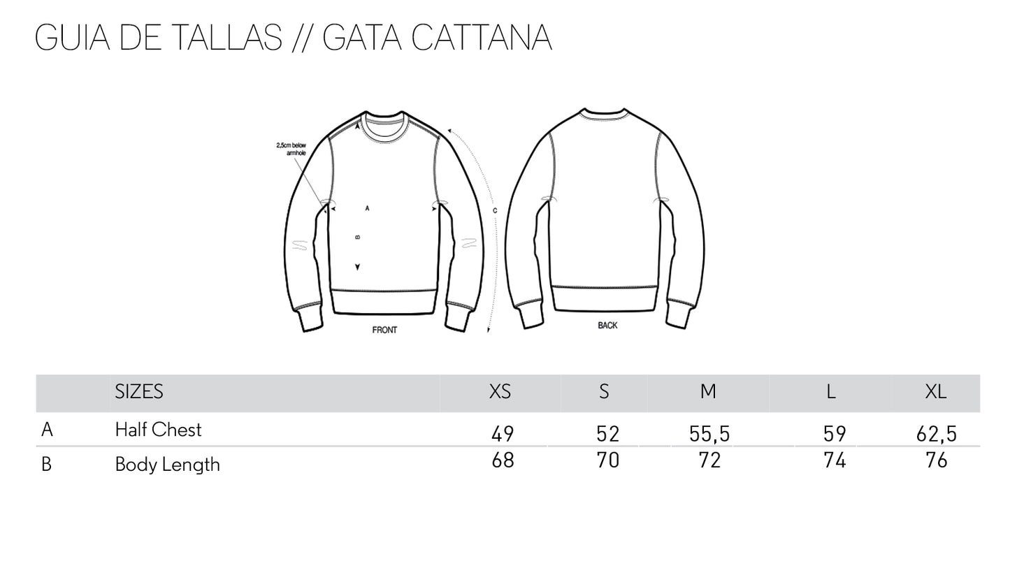 Gata Cattana · Tierra sin amos // Sudadera