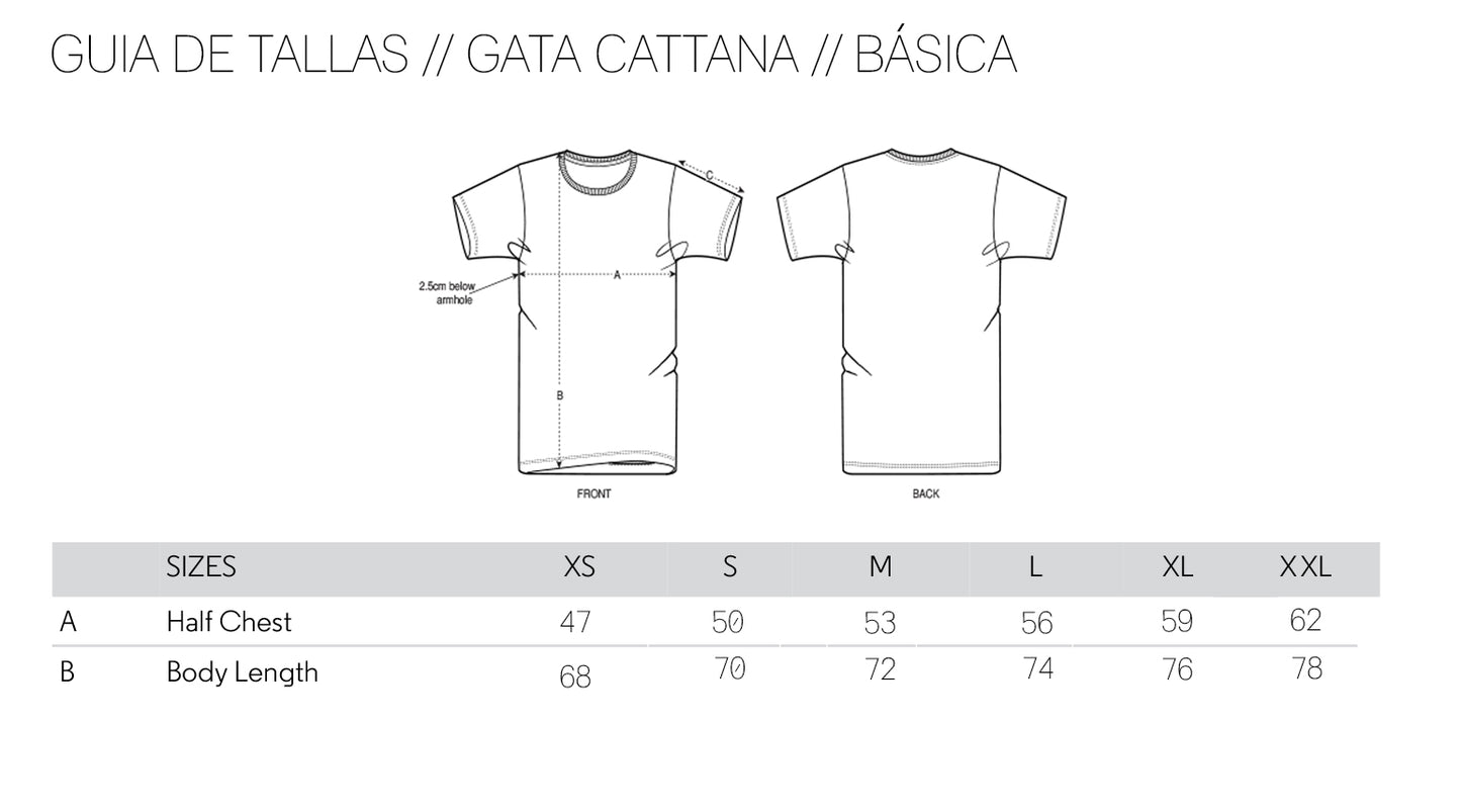 Gata Cattana · Tierra sin amos // Camiseta básica