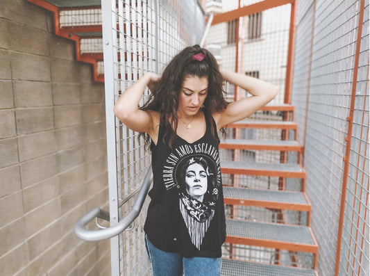 Camiseta gata Cattana tirantes ngra