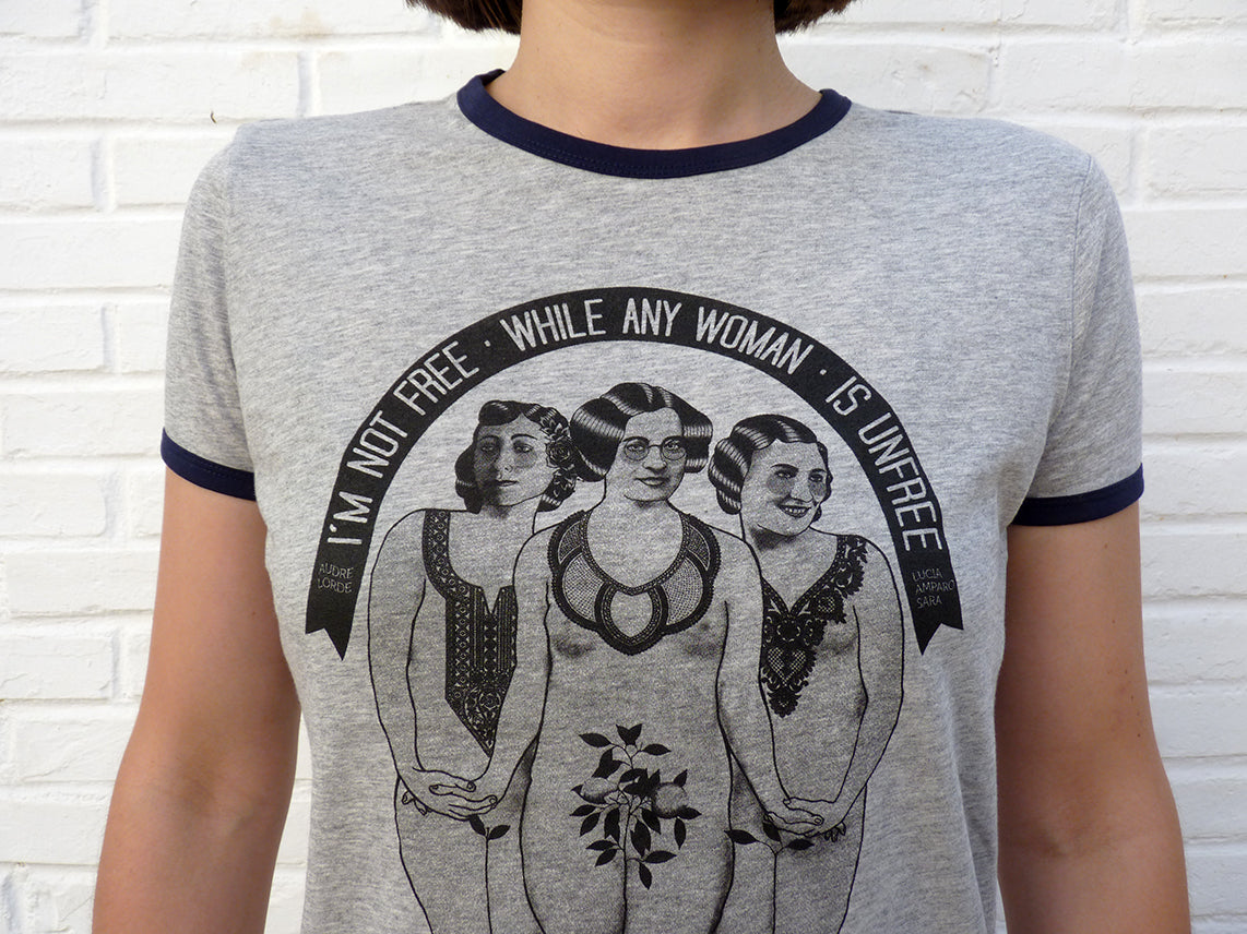 Camiseta feminista anarquista mujeres libres