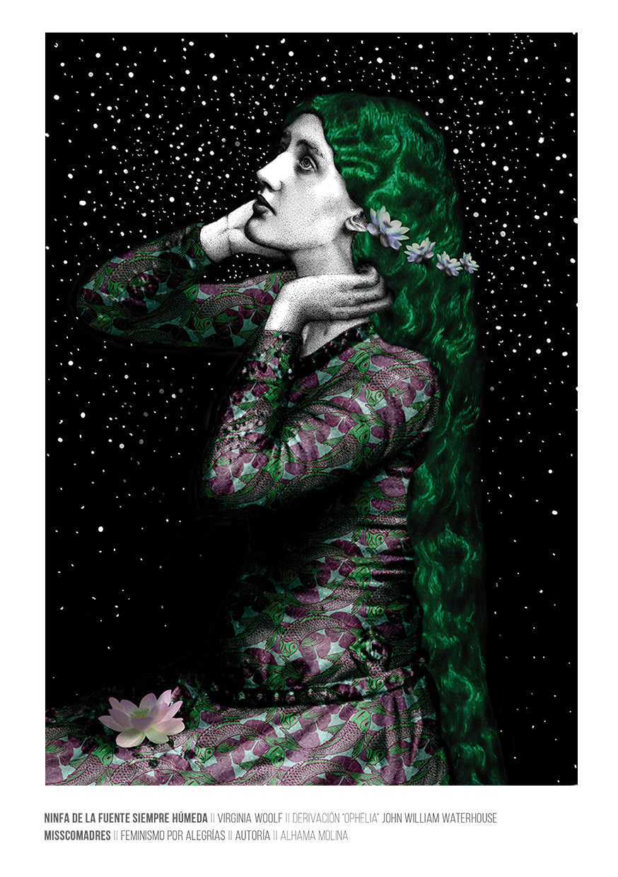 // Ilustración // Ninfa de la fuente siempre húmeda // Feminism Is Beautiful