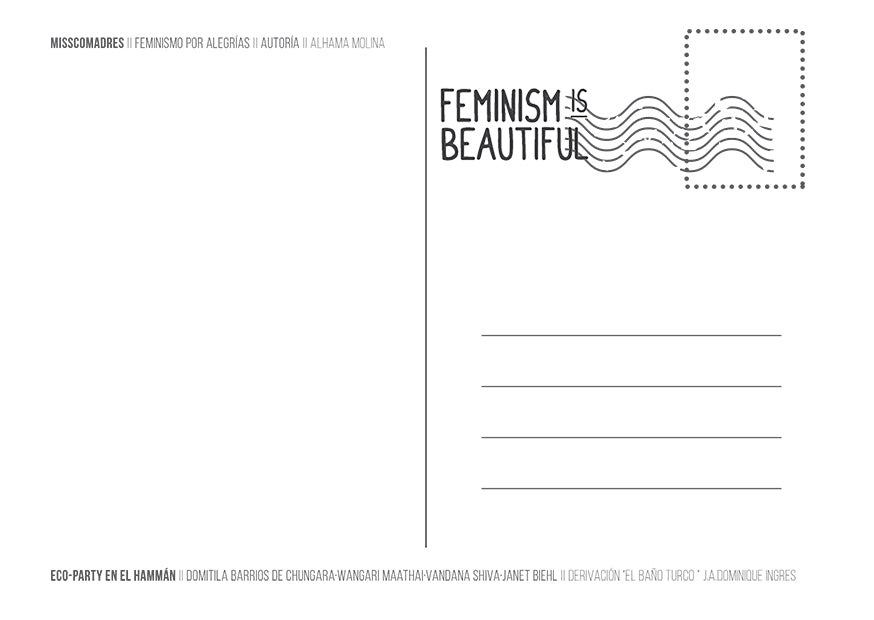 // Ilustración // Eco party en el hammán // Feminism Is Beautiful