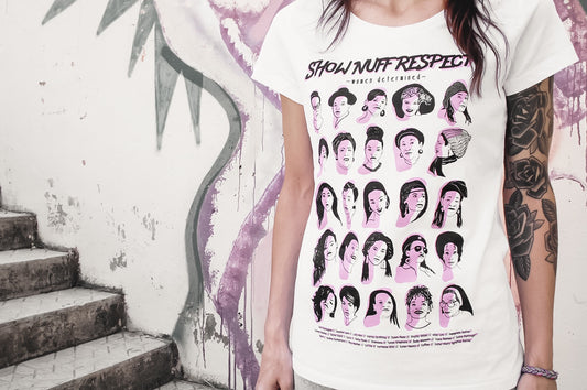 Camiseta blanca mujer música reggae