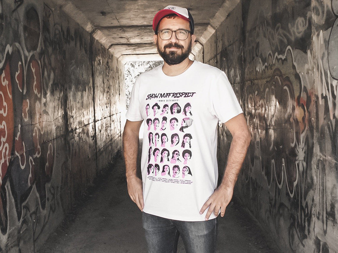 Camiseta unisex blanca música