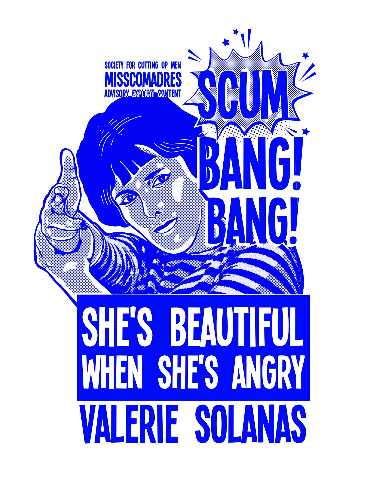 Diseño camiseta SCUM homenaje Valerie Solanas