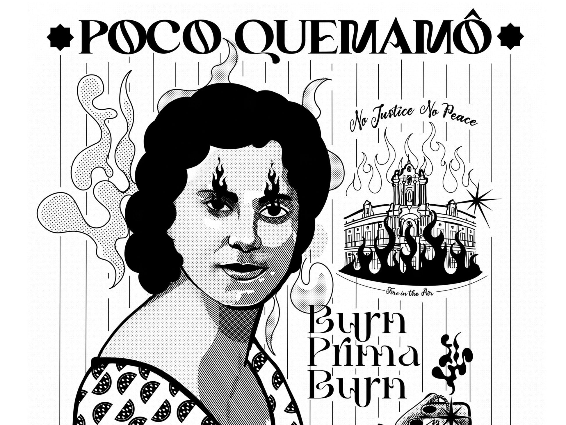 Ilustración tributo a las mujeres andaluzas anarquistas, homenaje María Silva Cruz, la Libertaria
